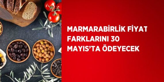 MARMARABİRLİK FİYAT FARKLARINI 30 MAYIS’TA ÖDEYECEK
