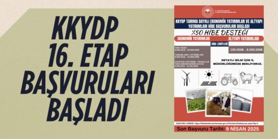 KKYDP 16. ETAP BAŞVURULARI BAŞLADI