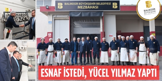 ESNAF İSTEDİ,  YÜCEL YILMAZ YAPTI