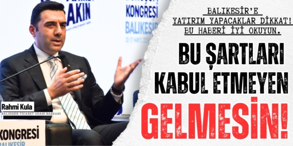 Bu şartları kabul etmeyen  GELMESİN!