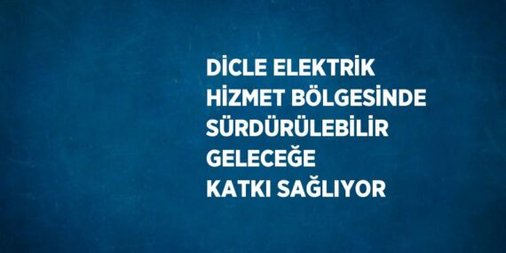 DİCLE ELEKTRİK HİZMET BÖLGESİNDE SÜRDÜRÜLEBİLİR GELECEĞE KATKI SAĞLIYOR