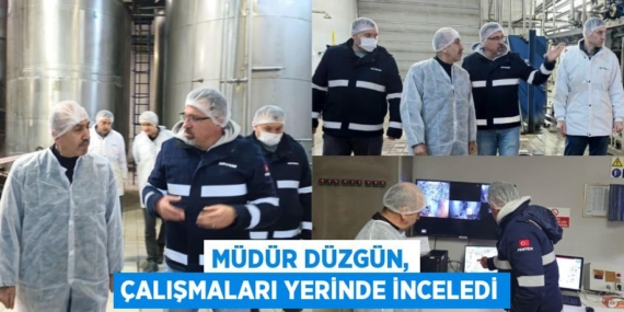 MÜDÜR DÜZGÜN, ÇALIŞMALARI YERİNDE İNCELEDİ