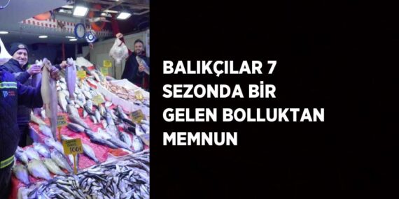 BALIKÇILAR 7 SEZONDA BİR GELEN BOLLUKTAN MEMNUN