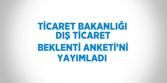 TİCARET BAKANLIĞI DIŞ TİCARET BEKLENTİ ANKETİ’Nİ YAYIMLADI