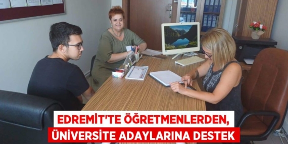 EDREMİT’TE ÖĞRETMENLERDEN, ÜNİVERSİTE ADAYLARINA DESTEK