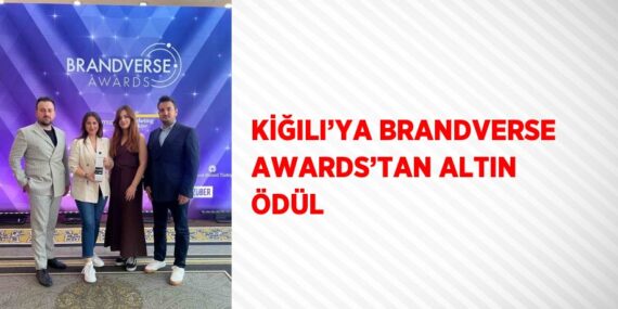 KİĞILI’YA BRANDVERSE AWARDS’TAN ALTIN ÖDÜL