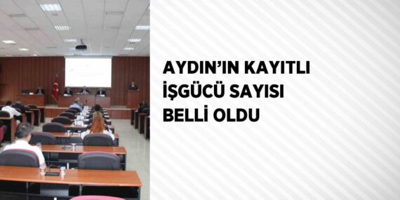 AYDIN’IN KAYITLI İŞGÜCÜ SAYISI BELLİ OLDU