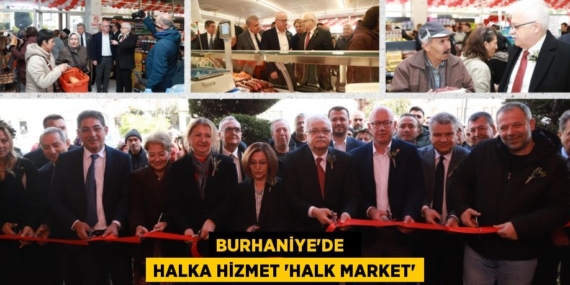 BURHANİYE’DE   HALKA HİZMET “HALK MARKET”
