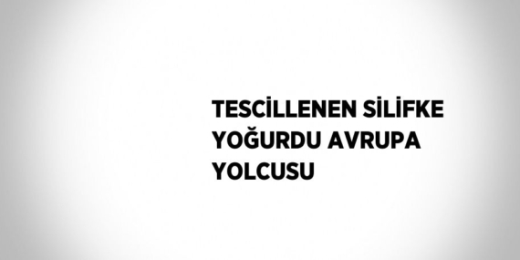 TESCİLLENEN SİLİFKE YOĞURDU AVRUPA YOLCUSU