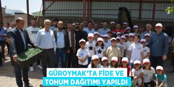 GÜROYMAK’TA FİDE VE TOHUM DAĞITIMI YAPILDI
