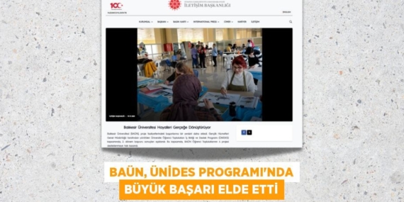 BAÜN, ÜNİDES PROGRAMI’NDA BÜYÜK BAŞARI ELDE ETTİ