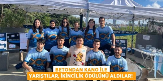 BETONDAN KANO İLE YARIŞTILAR, İKİNCİLİK ÖDÜLÜNÜ ALDILAR!