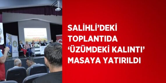 SALİHLİ’DEKİ TOPLANTIDA ‘ÜZÜMDEKİ KALINTI’ MASAYA YATIRILDI