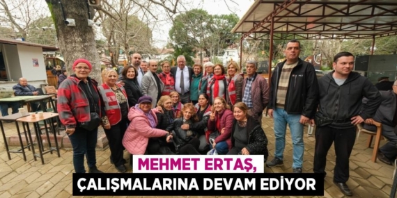 MEHMET ERTAŞ, ÇALIŞMALARINA DEVAM EDİYOR