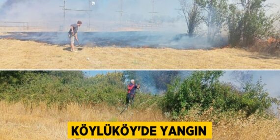 Köylüköy’de yangın