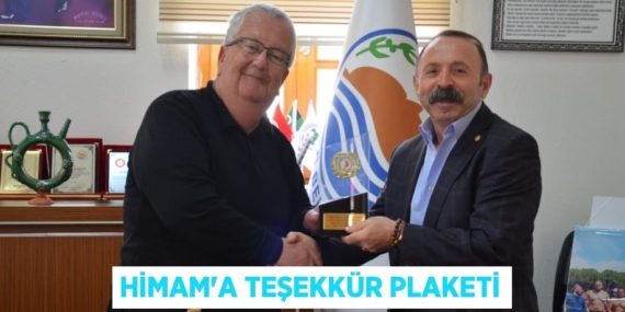 HİMAM’A TEŞEKKÜR PLAKETİ