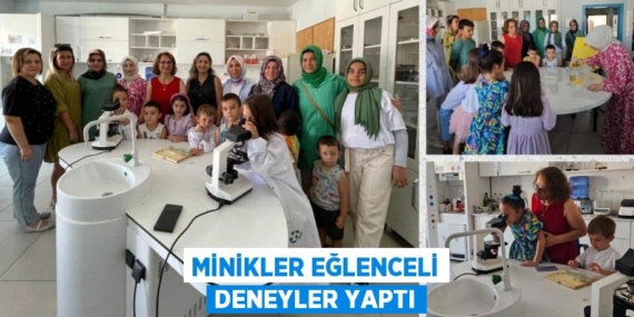 MİNİKLER EĞLENCELİ DENEYLER YAPTI