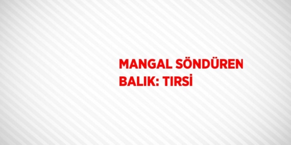 MANGAL SÖNDÜREN BALIK: TIRSİ