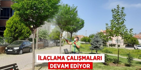 İLAÇLAMA ÇALIŞMALARI DEVAM EDİYOR