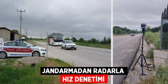 JANDARMADAN RADARLA HIZ DENETİMİ