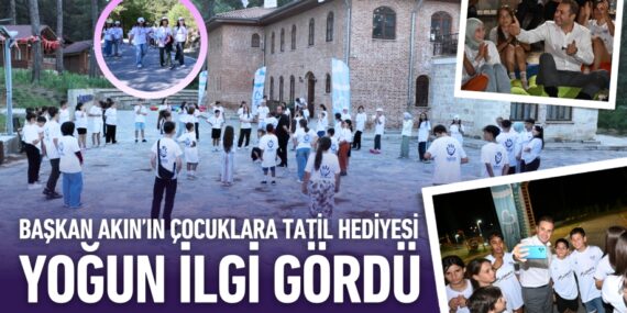 Başkan Akın’ın çocuklara tatil hediyesi yoğun ilgi gördü