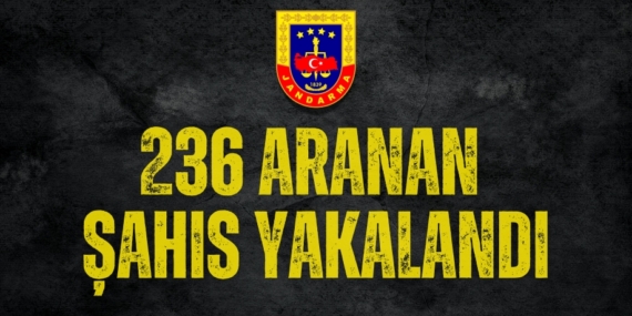 236 ARANAN ŞAHIS YAKALANDI