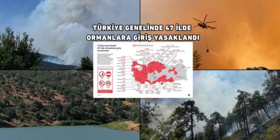 TÜRKİYE GENELİNDE 47 İLDE ORMANLARA GİRİŞ YASAKLANDI