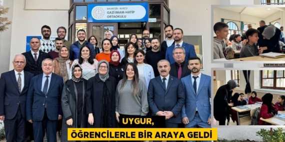 UYGUR,    ÖĞRENCİLERLE BİR ARAYA GELDİ