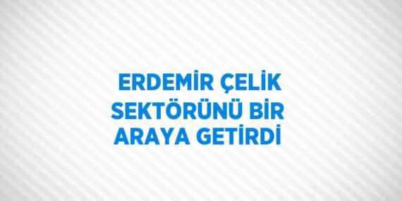 ERDEMİR ÇELİK SEKTÖRÜNÜ BİR ARAYA GETİRDİ