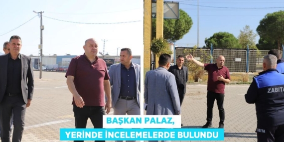 BAŞKAN PALAZ,   YERİNDE İNCELEMELERDE BULUNDU