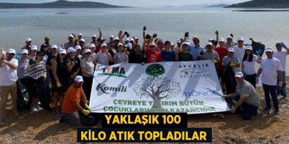 YAKLAŞIK 100 KİLO ATIK TOPLADILAR