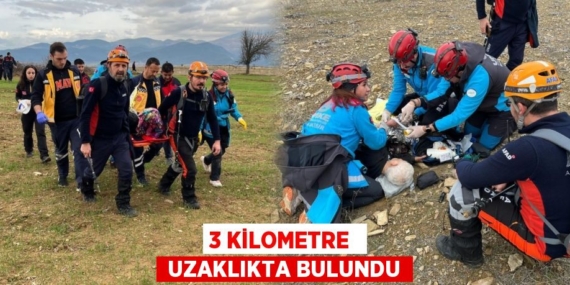 3 KİLOMETRE   UZAKLIKTA BULUNDU
