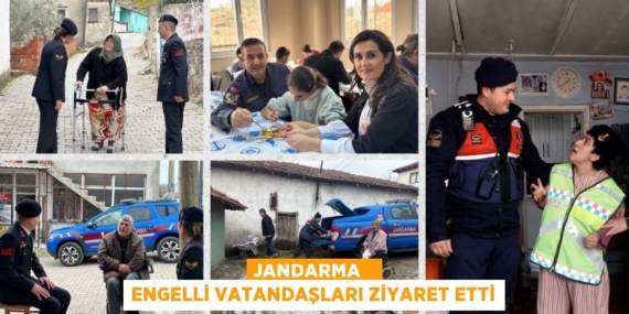 JANDARMA   ENGELLİ VATANDAŞLARI ZİYARET ETTİ