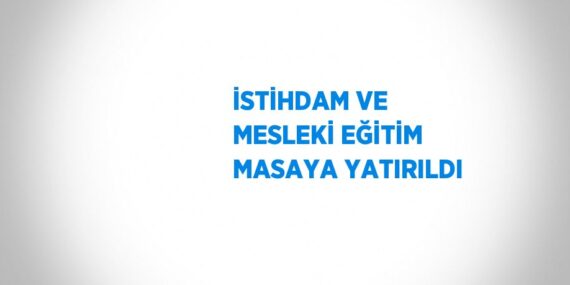 İSTİHDAM VE MESLEKİ EĞİTİM MASAYA YATIRILDI