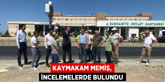 KAYMAKAM MEMİŞ, İNCELEMELERDE BULUNDU