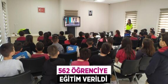 562 ÖĞRENCİYE EĞİTİM VERİLDİ