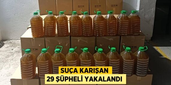 SUÇA KARIŞAN 29 ŞÜPHELİ YAKALANDI