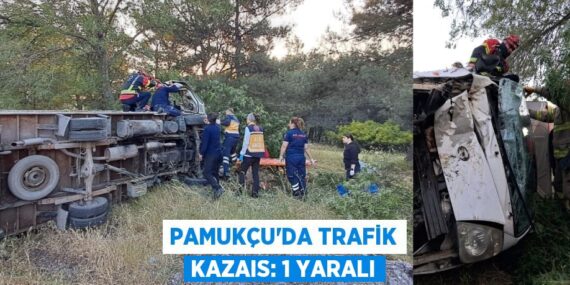 PAMUKÇU’DA TRAFİK KAZAIS: 1 YARALI