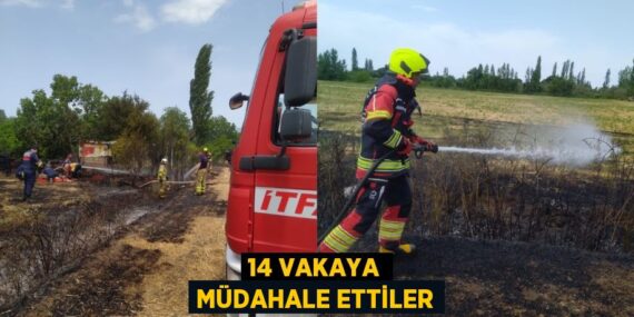14 VAKAYA MÜDAHALE ETTİLER