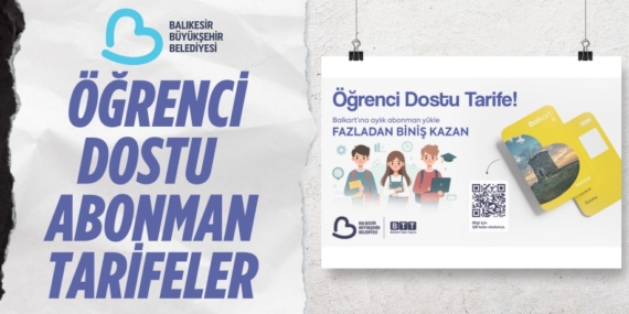 ÖĞRENCİ DOSTU  ABONMAN TARİFELER