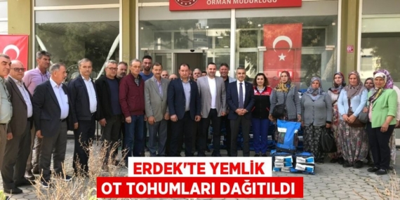 ERDEK’TE YEMLİK OT TOHUMLARI DAĞITILDI