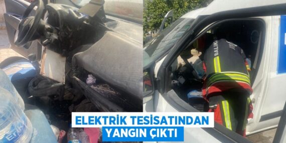 Elektrik tesisatından yangın çıktı