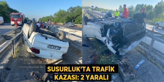 SUSURLUK’TA TRAFİK KAZASI: 2 YARALI