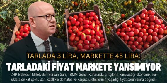 TARLADA 3 LİRA, MARKETTE 45 LİRA: TARLADAKİ FİYAT MARKETE YANSIMIYOR