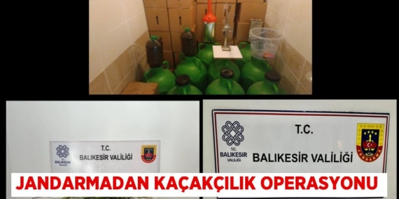 JANDARMADAN KAÇAKÇILIK OPERASYONU
