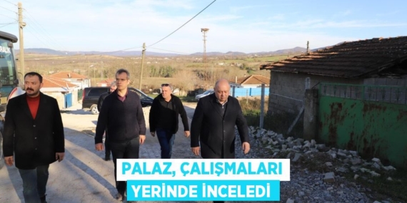 PALAZ, ÇALIŞMALARI YERİNDE İNCELEDİ