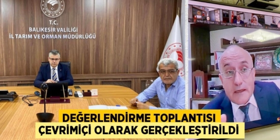 DEĞERLENDİRME TOPLANTISI ÇEVRİMİÇİ OLARAK GERÇEKLEŞTİRİLDİ