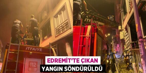 Edremit’te çıkan yangın söndürüldü