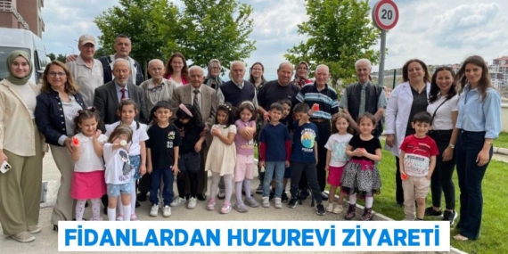 FİDANLARDAN HUZUREVİ ZİYARETİ