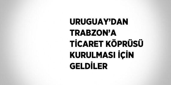 URUGUAY’DAN TRABZON’A TİCARET KÖPRÜSÜ KURULMASI İÇİN GELDİLER